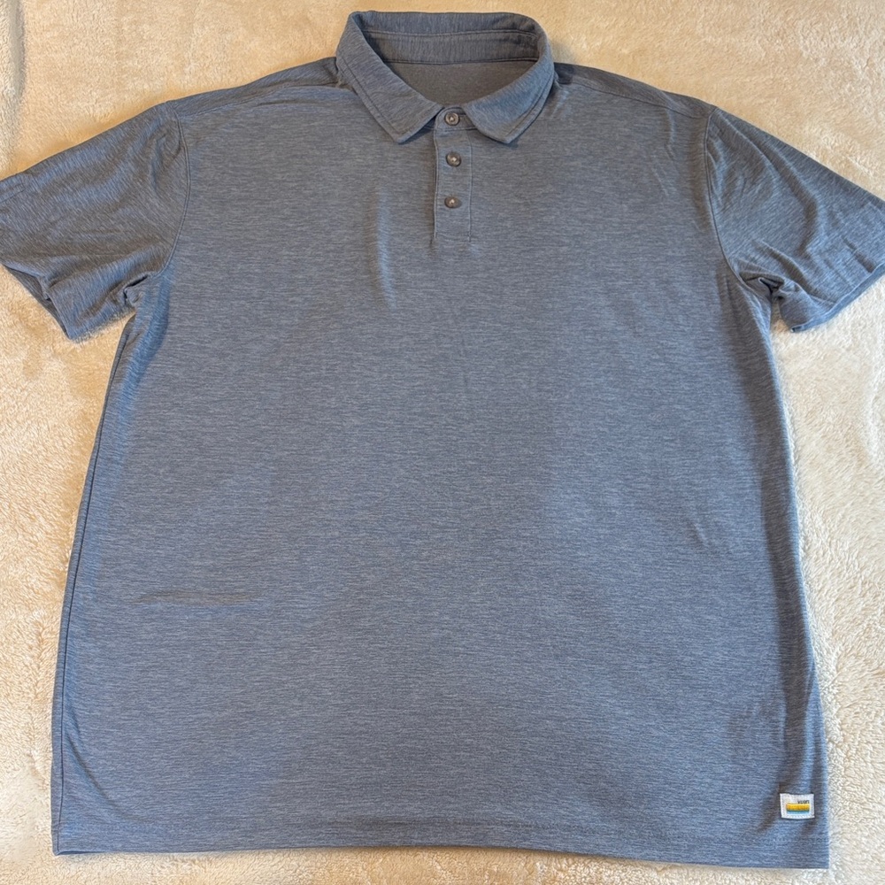 Men’s Vuori Heathered BluePolo Shirt